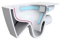 Унитаз подвесной VitrA Metropole 7672B003-1087 с бидеткой и встроенным смесителем - фото 58667