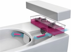 Унитаз подвесной VitrA D-Light 5910B003-1086 с емкостью для чистящей жидкости - фото 58675