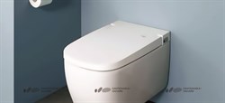 Унитаз подвесной VitrA V-Care 5674B003-6104 со встроенным феном и системой удаления запахов - фото 58735
