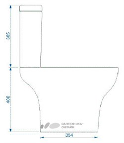 Унитаз-компакт VitrA Zentrum 9012B003-7204 с микролифтом - фото 58747