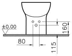 Биде напольное VitrA S20 5509B003 - фото 58933