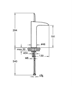 Смеситель для раковины Vitra Pure - фото 58948