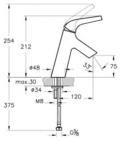 Смеситель VitrA Nest Trendy A42300EXP для раковины - фото 58983