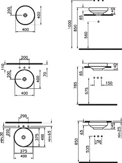 Рукомойник VitrA Water Jewels 4334B003-1361 - фото 59039