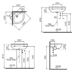 Рукомойник VitrA S50 5306B003-0999 40 см - фото 59052