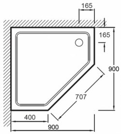 Поддон для душа Jacob Delafon FLIGHT E62445 - фото 59101