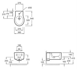 Биде подвесное Jacob Delafon Formilia Viragio E4774-00 - фото 59153