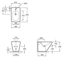 Биде напольное Jacob Delafon Escale E1293-00 - фото 59189