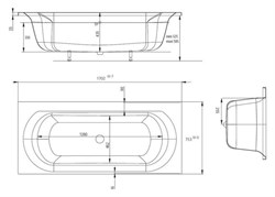Акриловая ванна Jacob Delafon Elise 170x75 см - фото 59380