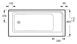 Акриловая ванна Jacob Delafon Formilia 170x80 правая - фото 59388