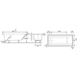 Акриловая ванна Jacob Delafon Sofa E60515RU-01 170x75 - фото 59417