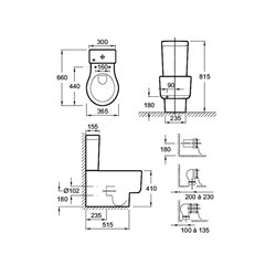 Унитаз-компакт Jacob Delafon Formilia Viragio 4449K - фото 59450