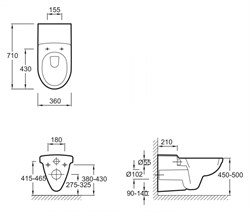 Унитаз подвесной Jacob Delafon Odeon E1195 для детей и людей с ограниченными - фото 59456