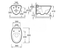 Унитаз подвесной Jacob Delafon Presquile E4440 - фото 59475