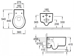 Унитаз подвесной Jacob Delafon Formilia Viragio E4773 - фото 59481