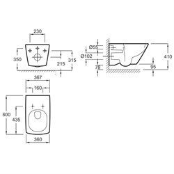 Унитаз подвесной Jacob Delafon Escale E1306 - фото 59484