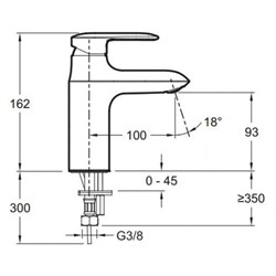 Смеситель Jacob Delafon Avid E97345-CP для раковины - фото 59621