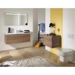 Тумба с раковиной Jacob Delafon Vox 101 серый антрацит лак - фото 59728