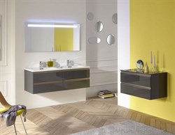 Тумба с раковиной Jacob Delafon Odeon Up 121 черное дерево - фото 59749