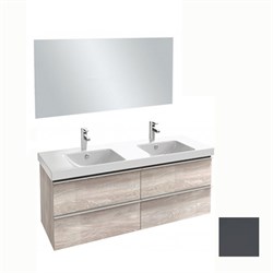 Тумба под раковину Jacob Delafon Odeon Up 140 серый антрацит - фото 59829