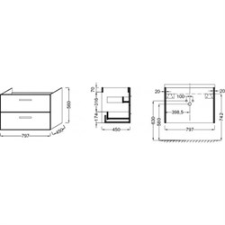 Туба под раковину Jacob Delafon Odeon Up 81 белый лак - фото 59943