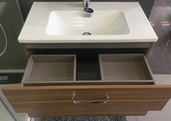 Тумба под раковину Jacob Delafon Vox 81 ореховое дерево - фото 60012