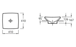 Рукомойник Jacob Delafon Escale E1325 41 см - фото 60277
