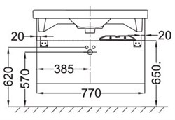 Тумба под раковину Jacob Delafon Odeon Up 80 серый дуб - фото 60744