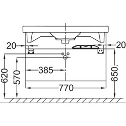 Тумба под раковину Jacob Delafon Odeon Up 80 черное дерево - фото 60751