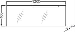 Зеркало Jacob Delafon Stillness EB2008 120 см с подсветкой - фото 60809