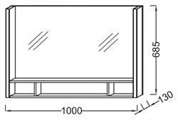 Зеркало Jacob Delafon Terrace EB1182-NF 100 см - фото 60824