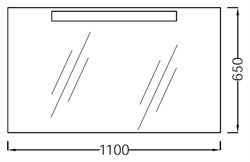 Зеркало Jacob Delafon Presquile EB1110-NF 110 см - фото 60833