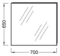 Зеркало Jacob Delafon EB1082-NF 70 см - фото 60907