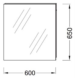 Зеркало Jacob Delafon Ola EB1080-RU 60 см - фото 61010