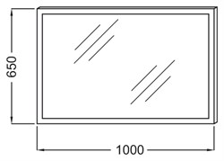 Зеркало Jacob Delafon Escale EB1442-NF 100 см - фото 61017