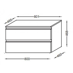 Тумба Jacob Delafon Vox EB2061-RA-N18 белый блестящий - фото 61272