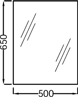 Зеркало Jacob Delafon EB1081-NF 50 см - фото 61318