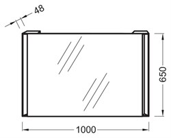 Зеркало Jacob Delafon Reve EB576-NF 100 см - фото 61334