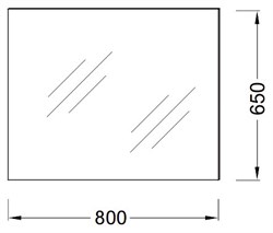 Зеркало Jacob Delafon Ola EB1098-RU 80 см - фото 61342