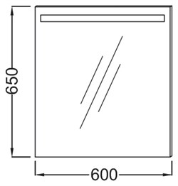 Зеркало Jacob Delafon EB1411-NF 60 см - фото 61350