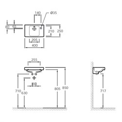 Раковина Jacob Delafon Odeon UP E4799 - фото 61674