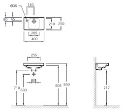 Раковина Jacob Delafon Odeon Up E4759G - фото 61737