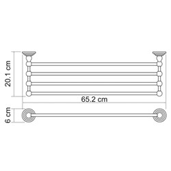 Полка для полотенец Wasserkraft Isar K-7311 - фото 62116