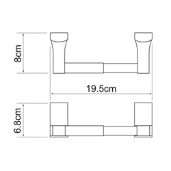 Держатель туалетной бумаги Wasserkraft Exter K-5222 - фото 62167