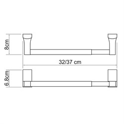 Держатель бумажных полотенец 32cm Wasserkraft Exter K-5222D - фото 62204