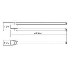 Держатель полотенец, рога Wasserkraft Berkel K-6831 - фото 62405