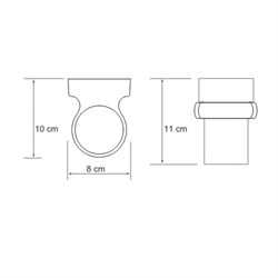 Подстаканник одинарный Wasserkraft Berkel K-6828 - фото 62428