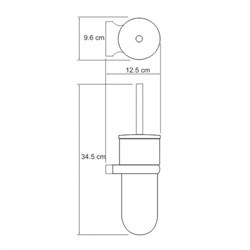 Щетка для унитаза, подвесная Wasserkraft Berkel K-6827 - фото 62434