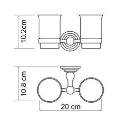 Подстаканник двойной Wasserkraft Ammer K-7028D - фото 62539