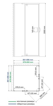 Душевой уголок Wasserkraft Leine 35P03 900*900*2000 - фото 62730
